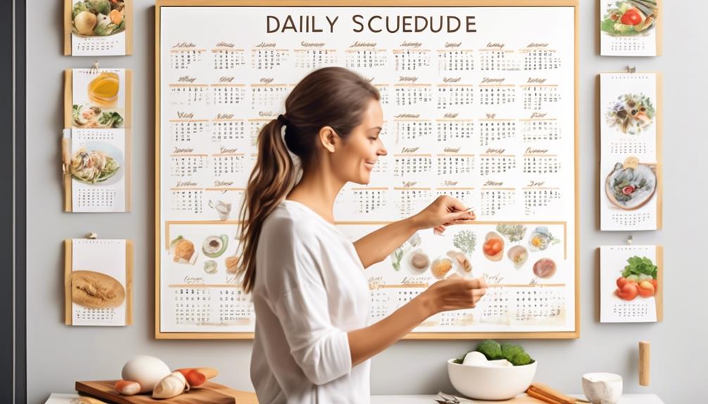 creating daily schedules and routines