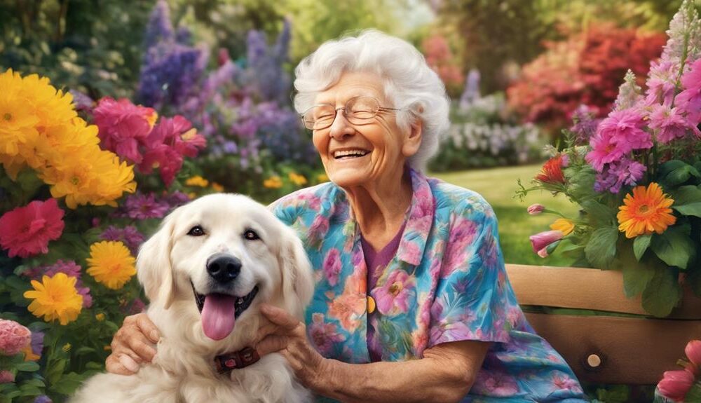 elderly find joy in pets