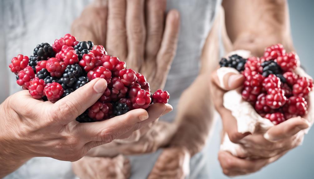 poke berries reduce pain