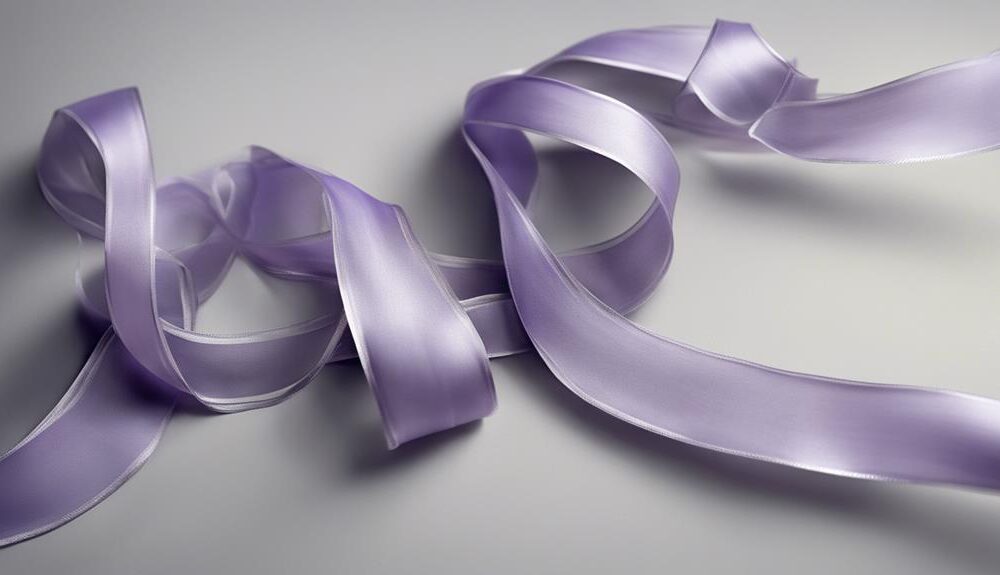 purple alzheimer awareness ribbon