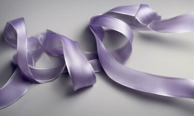 purple alzheimer awareness ribbon