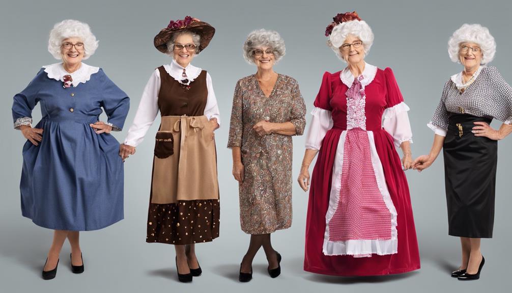 selecting grandma costume factors