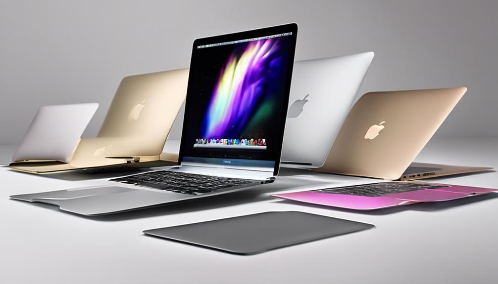 top macbook models listed