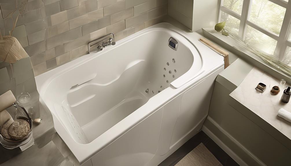 luxurious spa like bathing experience