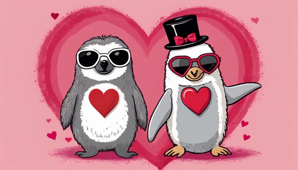 quirky animal trading card