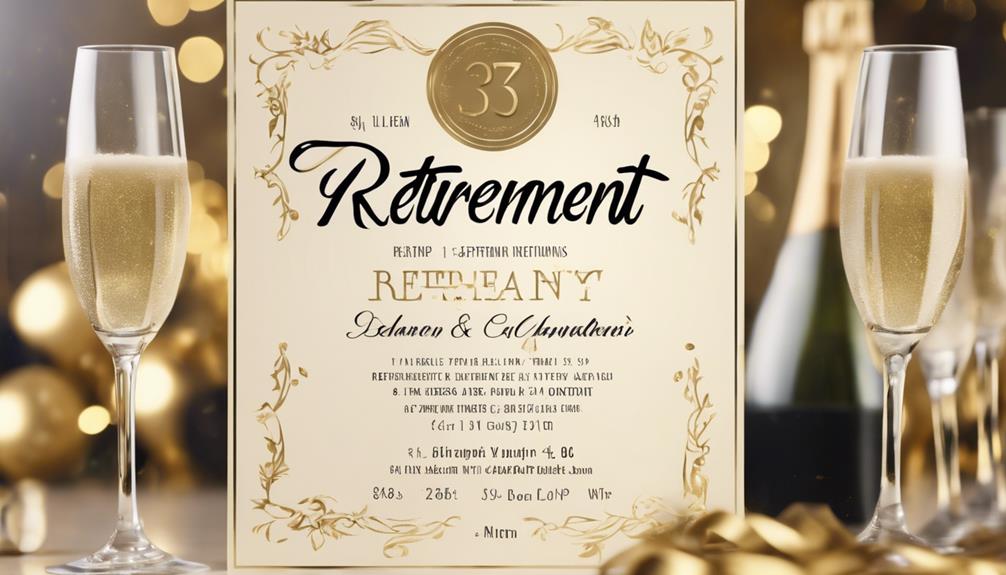 retirement invitation design ideas