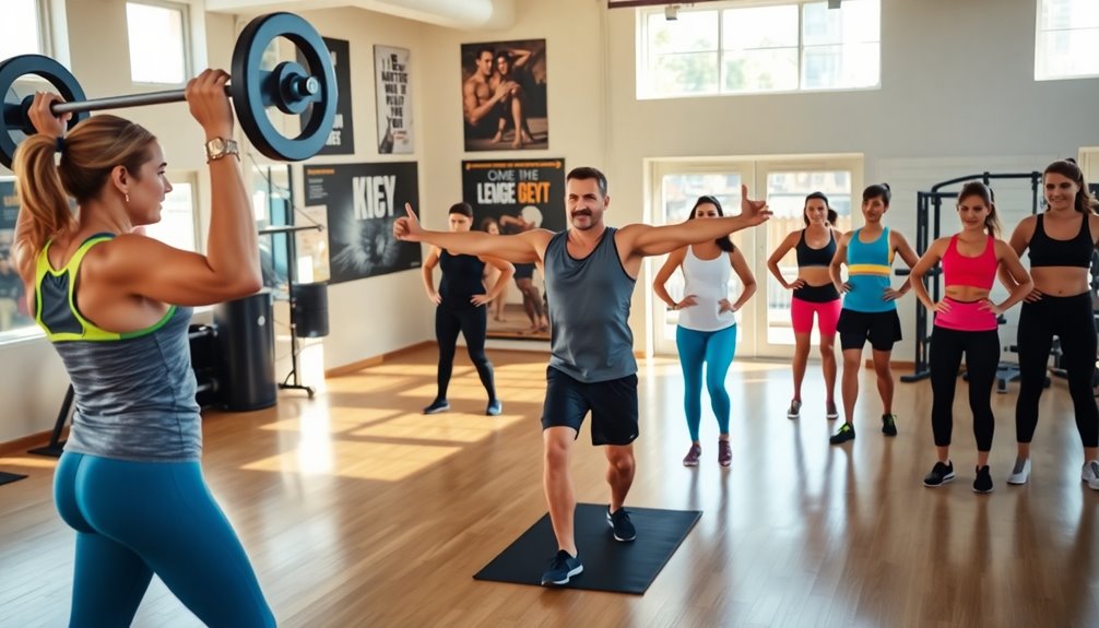 diverse workout options available
