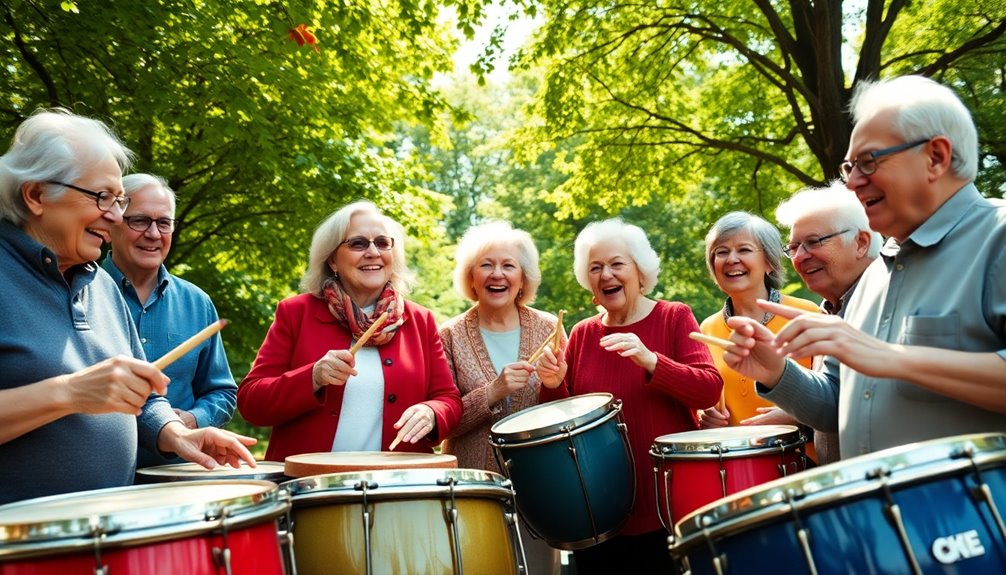 drumming up senior fun