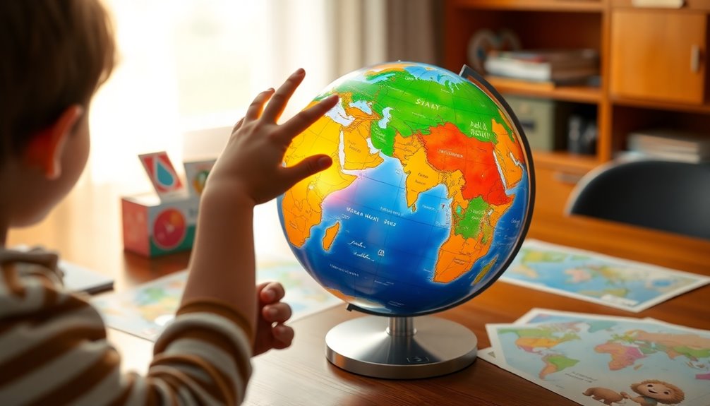 choosing an interactive globe