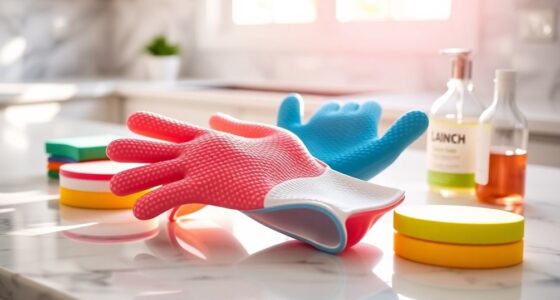 comfortable cleaning scrubbing gloves