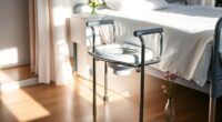 comfortable elderly bedside commodes