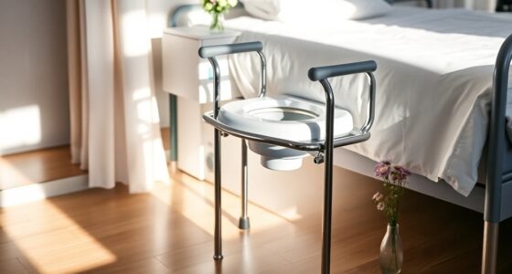 comfortable elderly bedside commodes