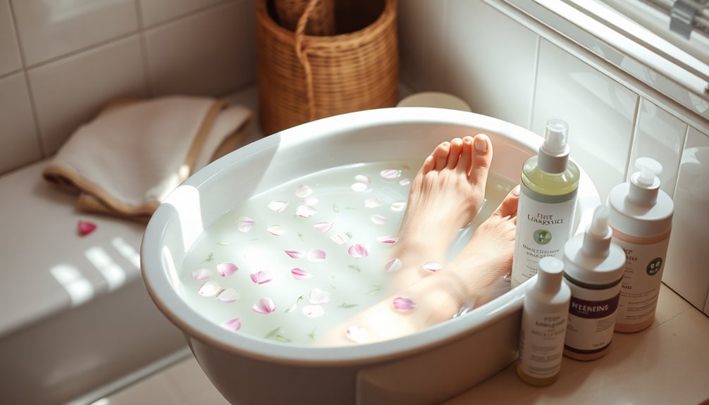 elderly foot soak considerations