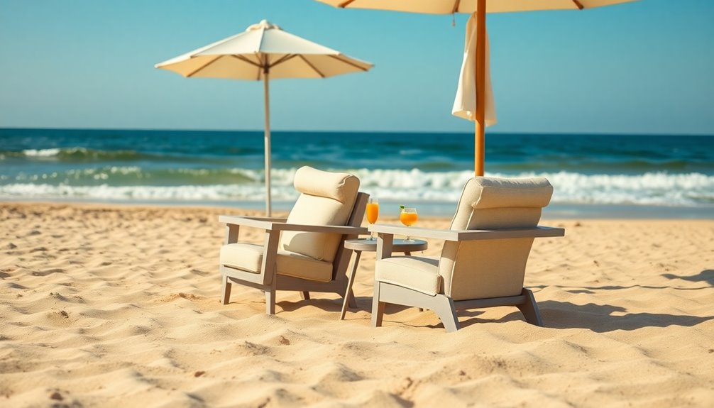 elderly friendly beach chair selection