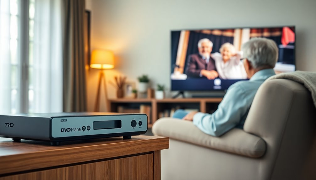 elderly friendly dvd player features