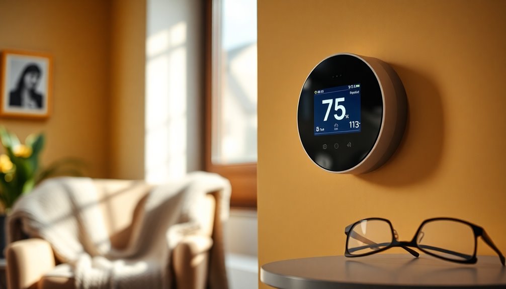 elderly friendly thermostat features