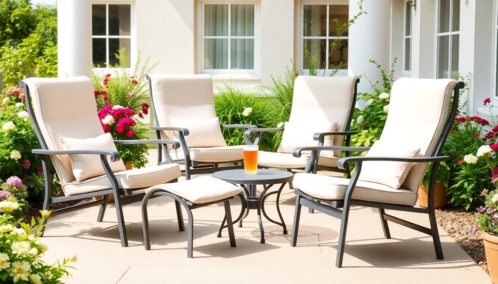 elderly outdoor chair selection