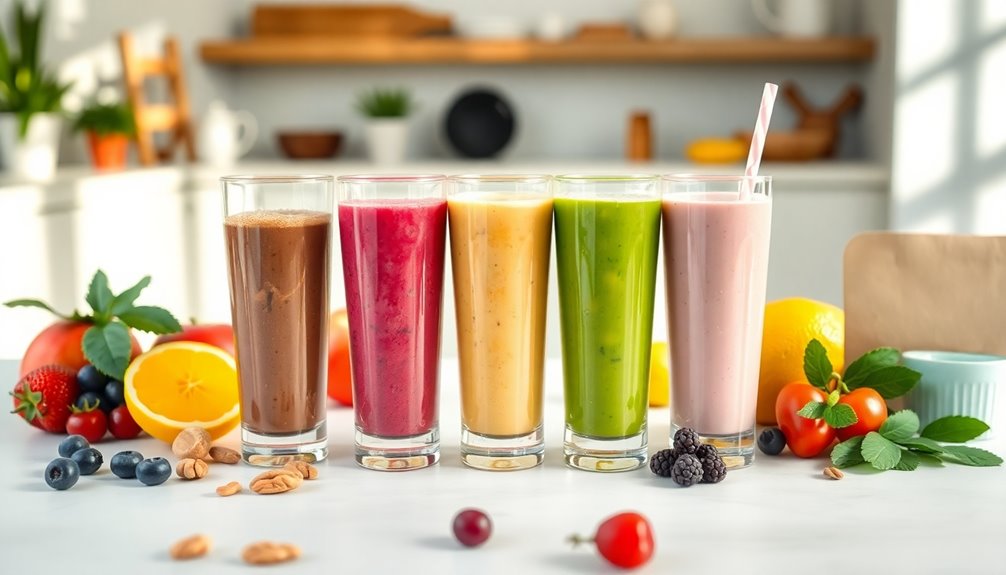 elderly protein shake selection