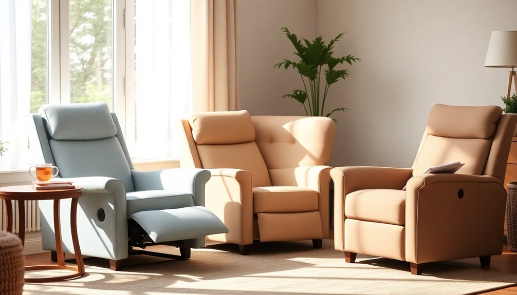 elderly small recliner selection