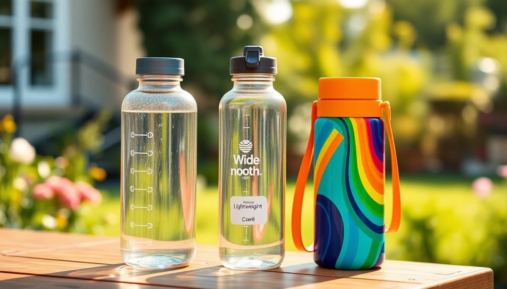 elderly water bottle selection