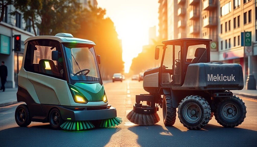 electric versus battery powered sweepers