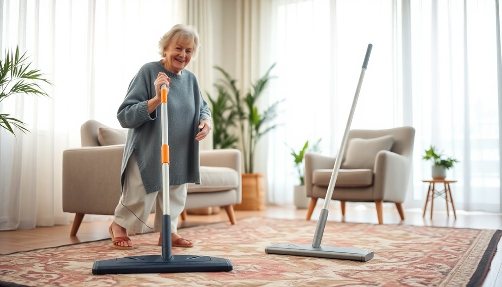 lightweight sweepers for seniors