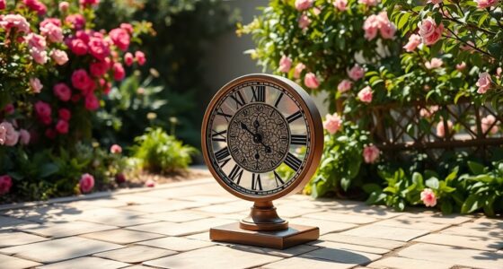 outdoor clocks for gardens