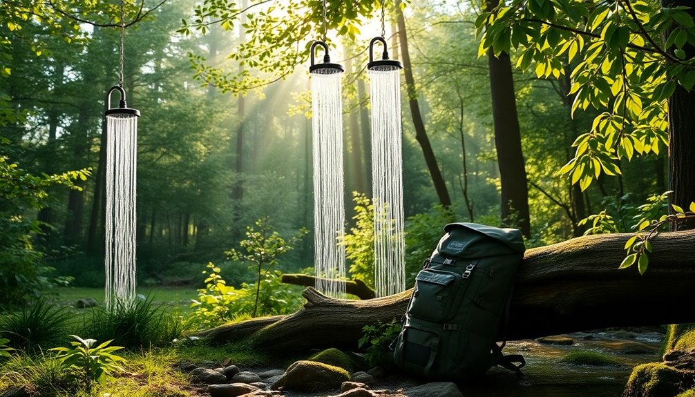 selecting a camping shower