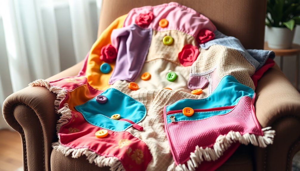 selecting dementia fidget blanket