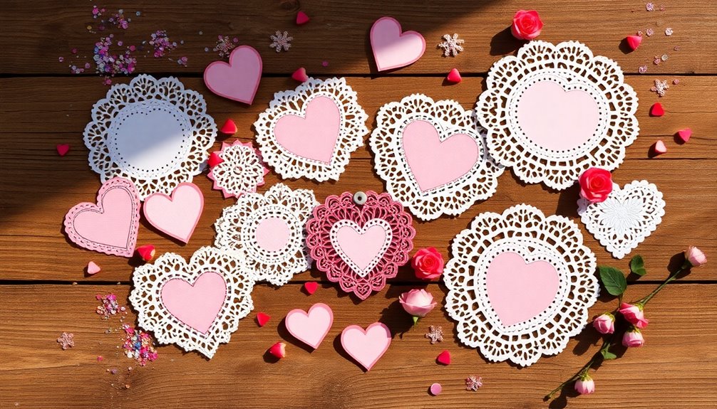 selecting heart doilies carefully
