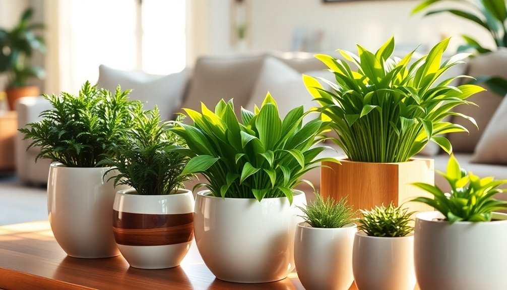 self watering indoor plant planters