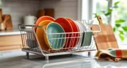 stylish and functional dish racks