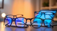 stylish blue light glasses