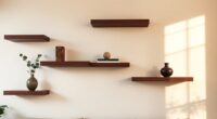 stylish living room shelves