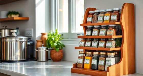 stylish organized kitchen spice racks