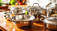 top stainless steel pans