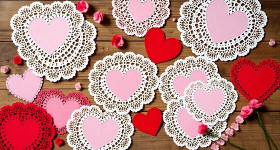 valentine s day heart doilies