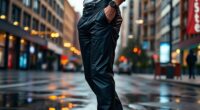 stylish waterproof rain pants