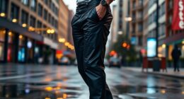 stylish waterproof rain pants