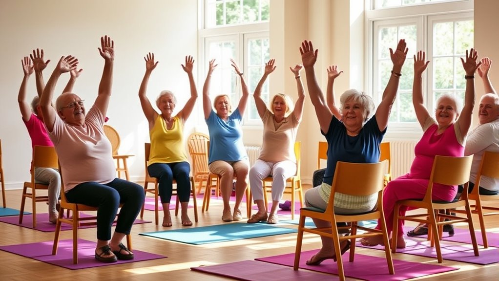 begin with warm up exercises