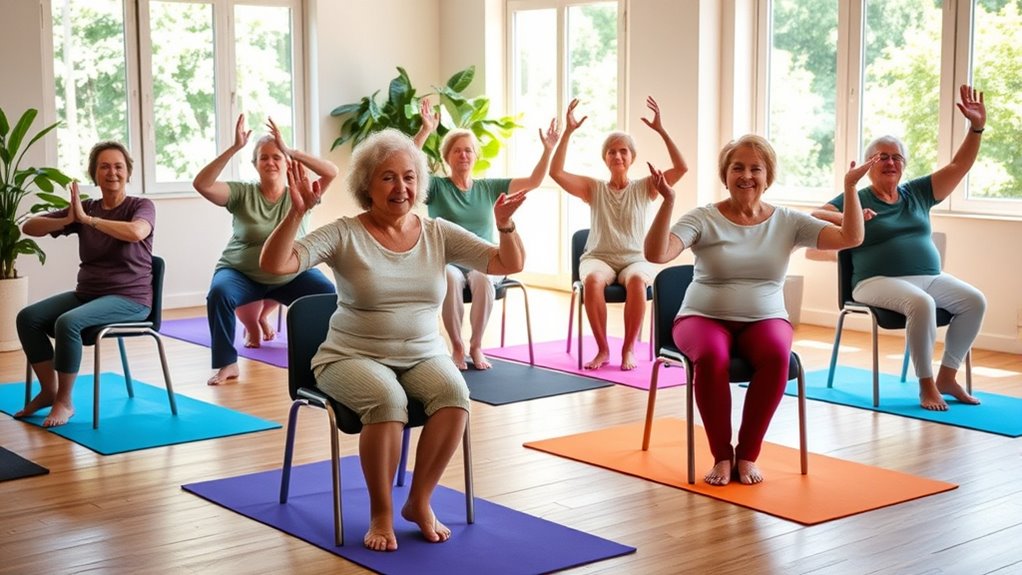 chair yoga enhances senior wellness