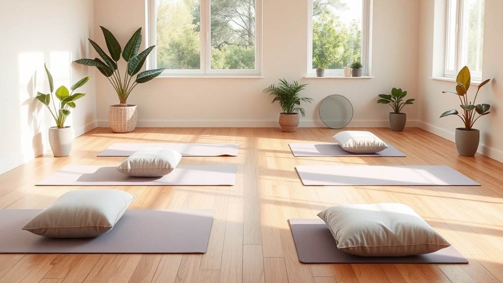 comfortable practice environment setup