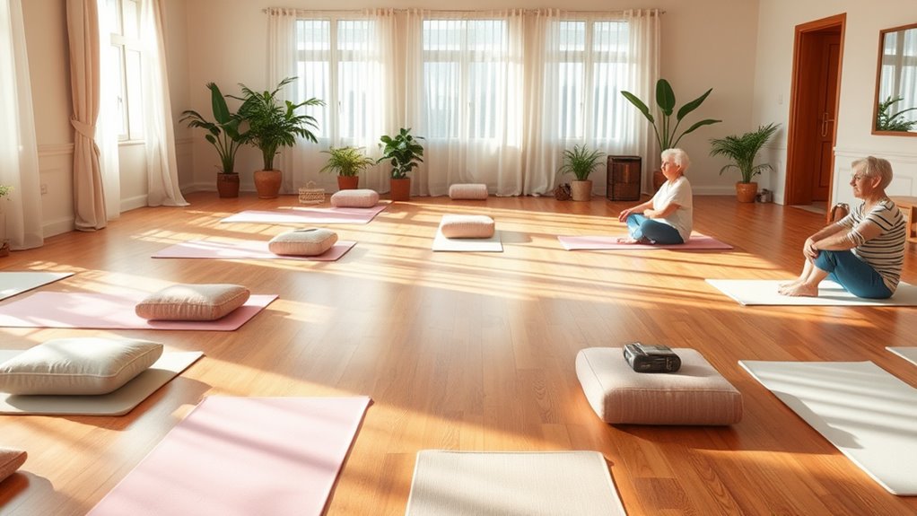 comfortable practice environment setup