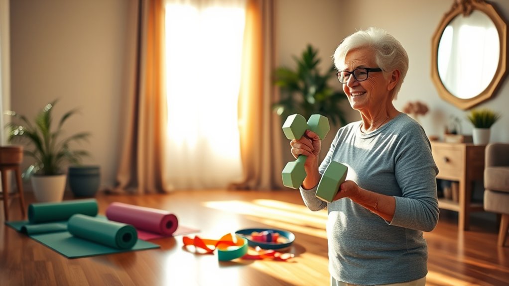 dumbbell and weight training
