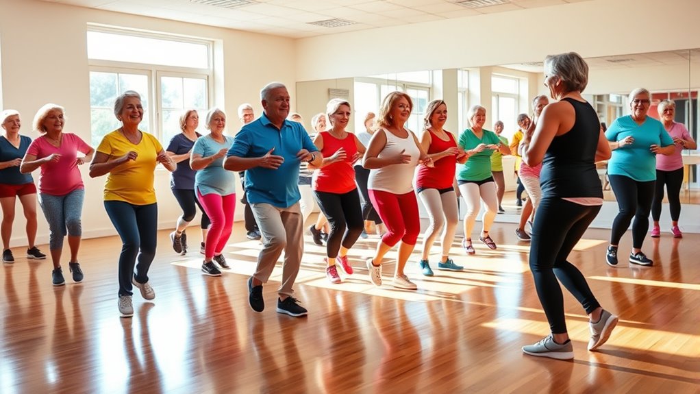 energetic dance fitness experience