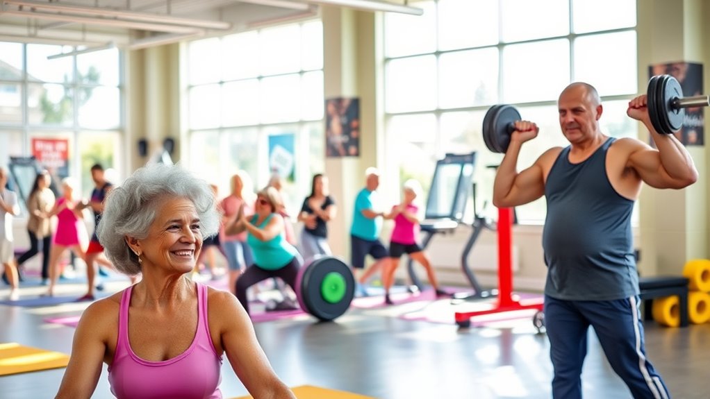 fitness center choices offered