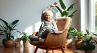 gentle chair yoga stretches
