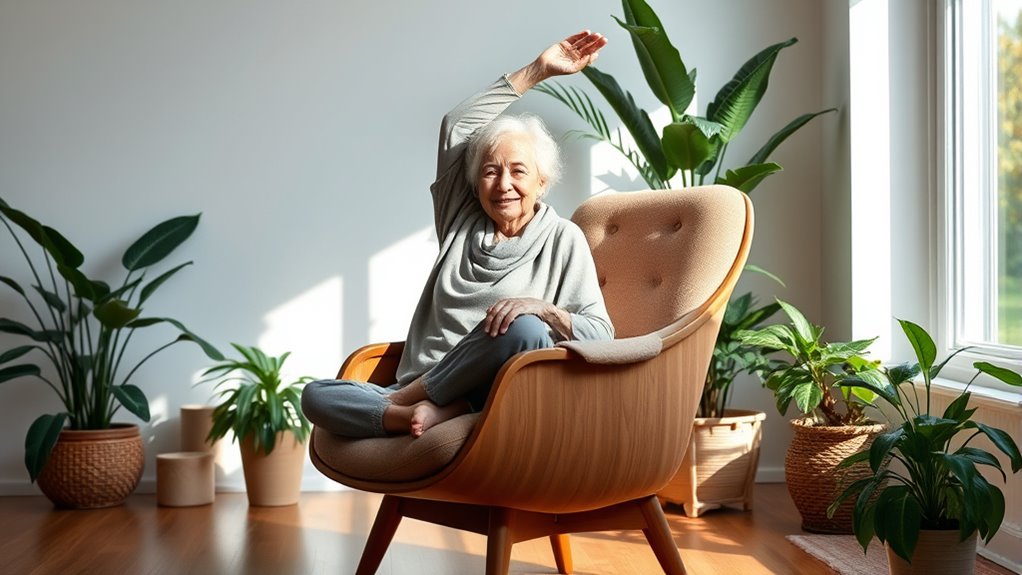 gentle chair yoga stretches