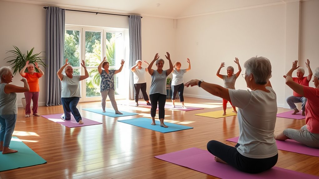 gentle exercise promotes senior health