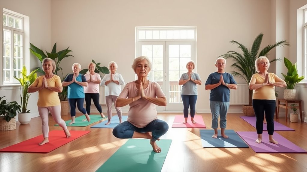 gentle yoga enhances senior wellness